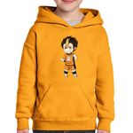 Fashion, accesorii si bijuterii - Copii - Imbracaminte copii - Pulovere si hanorace copii - Hanorac copii Haikyuu Yu Nishinoya Volei Haikyu!!, negru, marime L Copii - Infinity.ro