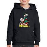 Fashion, accesorii si bijuterii - Copii - Imbracaminte copii - Pulovere si hanorace copii - Hanorac copii Hero Academia Deku Katsuki Anime Manga, negru, marime L Copii - Infinity.ro