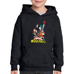 Fashion, accesorii si bijuterii - Copii - Imbracaminte copii - Pulovere si hanorace copii - Hanorac copii Hero Academia Deku Ochaco Rebel Comics, negru, marime L Copii - Infinity.ro