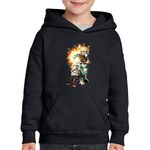 Fashion, accesorii si bijuterii - Copii - Imbracaminte copii - Pulovere si hanorace copii - Hanorac copii Hero Academia Katsuki Bakugou Anime, negru, marime L Copii - Infinity.ro