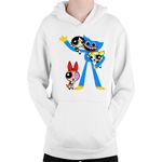 Fashion, accesorii si bijuterii - Copii - Imbracaminte copii - Pulovere si hanorace copii - Hanorac Copii Huggy Wuggy Powerpuff Girls Funny Play Childish, alb, marime L Copii - Infinity.ro