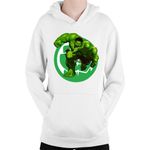 Fashion, accesorii si bijuterii - Copii - Imbracaminte copii - Pulovere si hanorace copii - Hanorac Copii Hulk Logo Icon Fist Power Comics, alb, marime L Copii - Infinity.ro