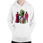 Fashion, accesorii si bijuterii - Copii - Imbracaminte copii - Pulovere si hanorace copii - Hanorac Copii Hulk Obi Wan Kenobi Squid Game Star Trek, alb, marime L Copii - Infinity.ro