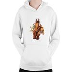 Fashion, accesorii si bijuterii - Copii - Imbracaminte copii - Pulovere si hanorace copii - Hanorac Copii Ice Age Antic Animals Mammoth Tiger Old Era, alb, marime L Copii - Infinity.ro