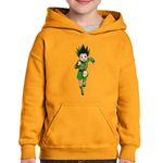 Fashion, accesorii si bijuterii - Copii - Imbracaminte copii - Pulovere si hanorace copii - Hanorac copii HunterXHunter Gon Freecss Anime, negru, marime M Copii - Infinity.ro