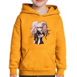 Fashion, accesorii si bijuterii - Copii - Imbracaminte copii - Pulovere si hanorace copii - Hanorac copii Junko Enoshima Danganronpa Gun Kill, negru, marime L Copii - Infinity.ro