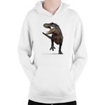 Fashion, accesorii si bijuterii - Copii - Imbracaminte copii - Pulovere si hanorace copii - Hanorac Copii Jurassic Park T-REX Fossil Dinosaur Extinct, alb, marime L Copii - Infinity.ro