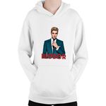 Fashion, accesorii si bijuterii - Copii - Imbracaminte copii - Pulovere si hanorace copii - Hanorac Copii Justin Bieber Classy Suit Gentleman Artist, alb, marime L Copii - Infinity.ro