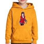 Fashion, accesorii si bijuterii - Copii - Imbracaminte copii - Pulovere si hanorace copii - Hanorac copii Kakegurui Yumeko Jabami Art Anime, negru, marime L Copii - Infinity.ro