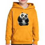 Fashion, accesorii si bijuterii - Copii - Imbracaminte copii - Pulovere si hanorace copii - Hanorac copii Kung Fu Panda Bebe Karate Ninja Urs, negru, marime L Copii - Infinity.ro