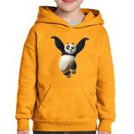 Fashion, accesorii si bijuterii - Copii - Imbracaminte copii - Pulovere si hanorace copii - Hanorac copii Kung Fu Panda Po Atacul Cocorului, negru, marime L Copii - Infinity.ro