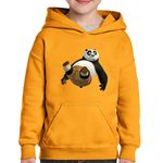 Fashion, accesorii si bijuterii - Copii - Imbracaminte copii - Pulovere si hanorace copii - Hanorac copii Kung Fu Panda Po Sumo Judo, negru, marime L Copii - Infinity.ro
