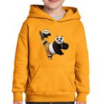 Fashion, accesorii si bijuterii - Copii - Imbracaminte copii - Pulovere si hanorace copii - Hanorac copii Kung Fu Panda Taekwondo Ninja Dragon, negru, marime L Copii - Infinity.ro