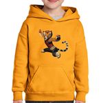 Fashion, accesorii si bijuterii - Copii - Imbracaminte copii - Pulovere si hanorace copii - Hanorac copii Kung Fu Panda Tigroaica Zen, negru, marime L Copii - Infinity.ro