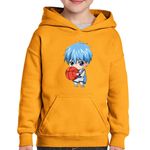 Fashion, accesorii si bijuterii - Copii - Imbracaminte copii - Pulovere si hanorace copii - Hanorac copii Kuroko no Basket Tetsuya Bebe Chibi Anime, negru, marime L Copii - Infinity.ro