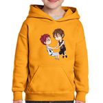 Fashion, accesorii si bijuterii - Copii - Imbracaminte copii - Pulovere si hanorace copii - Hanorac copii Kuroko no Basket Tetsuya Chibi Anime, negru, marime L Copii - Infinity.ro