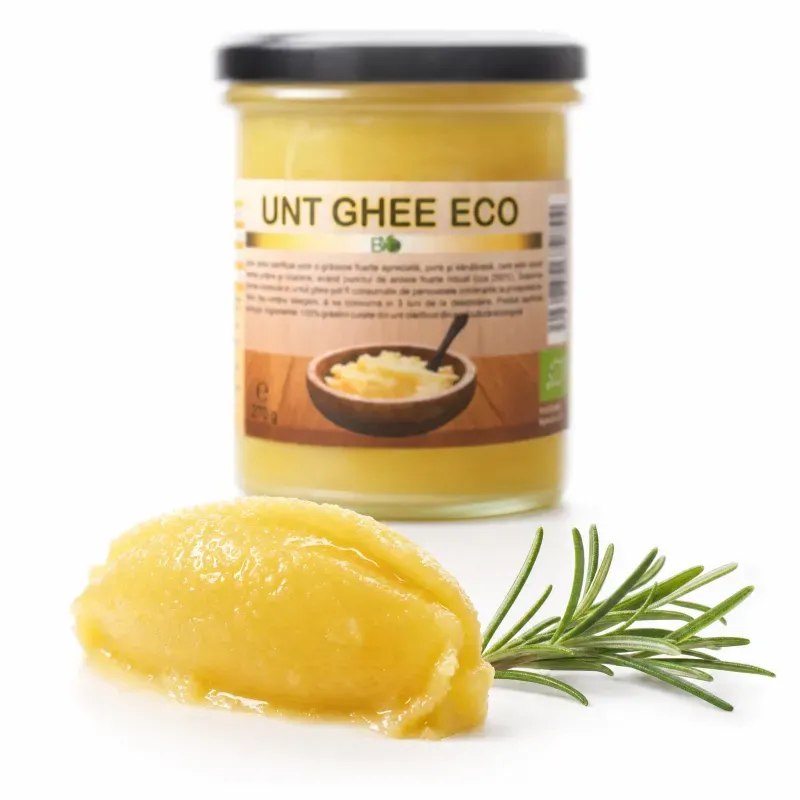 Market - Bacanie - Dulceata, miere si crema tartinabila - Unt Ghee BIO, 270g - Infinity.ro