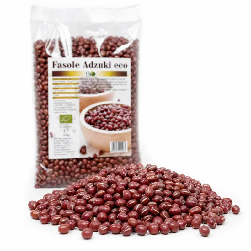 Market - Bacanie - Cereale, musli si fulgi - Fasole adzuki BIO, 500g - Infinity.ro