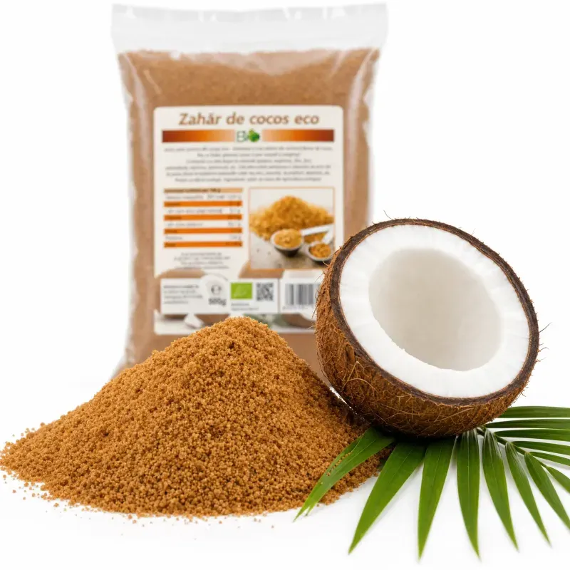 Market - Bacanie - Alimente de baza - Zahar si indulcitori - Zahar de cocos, BIO 500g - Infinity.ro