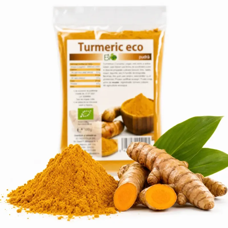 Market - Bacanie - Condimente si sosuri - Curcuma (turmeric) pulbere BIO, 100g - Infinity.ro