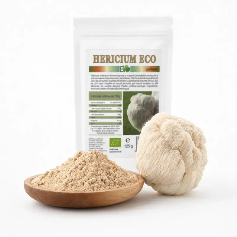 Ingrijire personala si Cosmetice - Sanatate si wellness - Suplimente alimentare - Alte suplimente alimentare - Hericium pudra BIO (Coama Leului), 125g - Infinity.ro