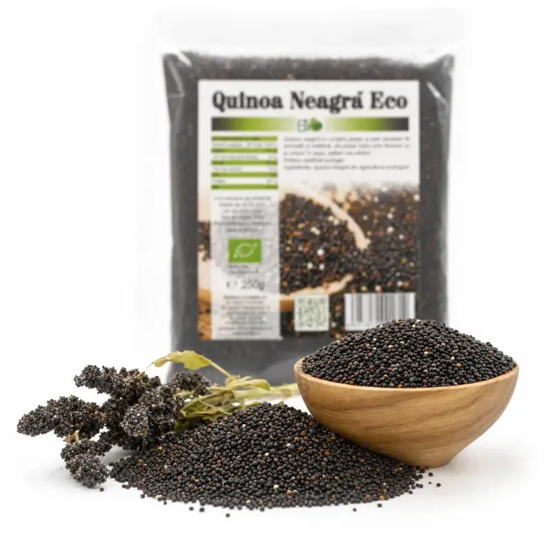 Market - Bacanie - Alimente de baza - Alte alimente si ingrediente - Quinoa neagra BIO, 250g - Infinity.ro