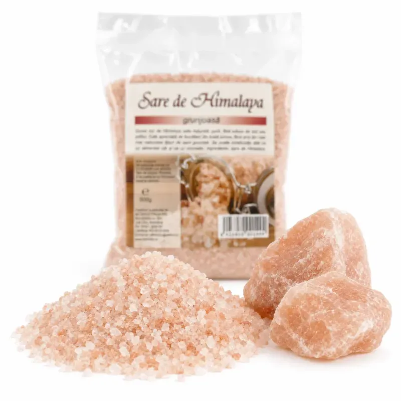 Market - Bacanie - Condimente si sosuri - Sare Himalaya grunjoasa, 100% naturala, 500g - Infinity.ro