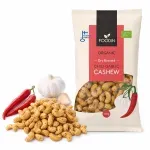 Market - Bacanie - Chipsuri si snacksuri - Alune, fistic si mixuri - Nuci caju coapte cu chili si usturoi, BIO, 120g - Infinity.ro