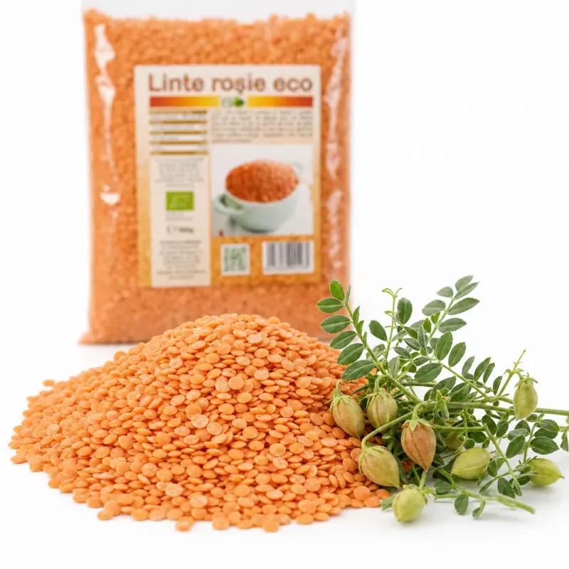 Market - Bacanie - Alimente de baza - Alte alimente si ingrediente - Linte rosie BIO, 500g - Infinity.ro