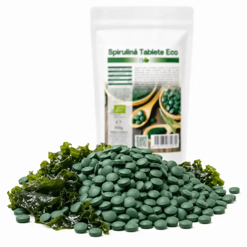 Ingrijire personala si Cosmetice - Sanatate si wellness - Suplimente alimentare - Alte suplimente alimentare - Spirulina tablete BIO 500mg, 1000 buc (500g) - Infinity.ro