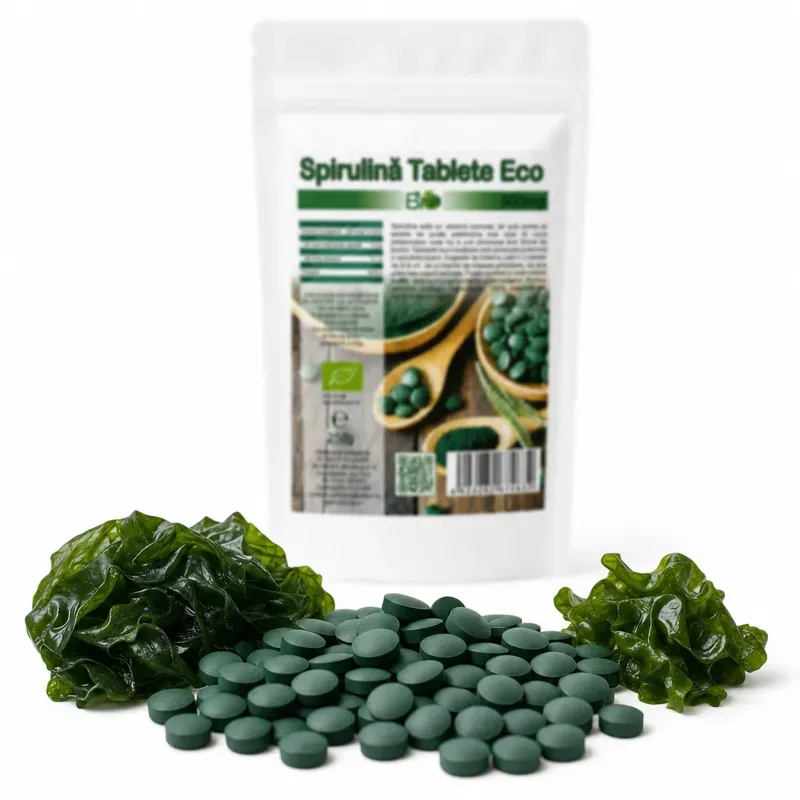 Ingrijire personala si Cosmetice - Sanatate si wellness - Suplimente alimentare - Alte suplimente alimentare - Spirulina tablete BIO 500mg, 500 buc (250g) - Infinity.ro