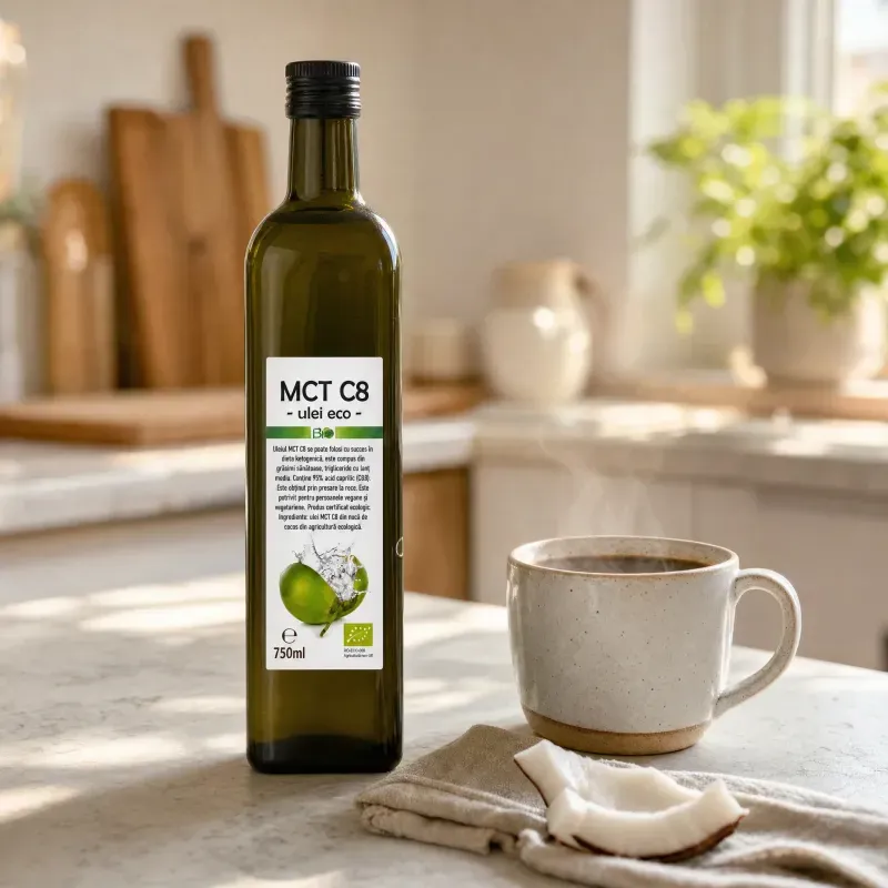 Market - Bacanie - Alimente de baza - Ulei si otet - Ulei MCT C8 BIO, 750ml - Infinity.ro