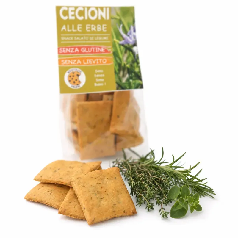 Market - Bacanie - Chipsuri si snacksuri - Saratele si crakers - Crackers BIO din leguminoase cu plante aromatice, fara gluten - Infinity.ro