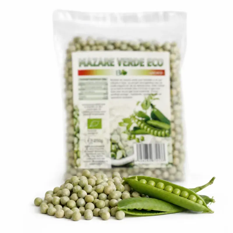 Market - Bacanie - Alimente de baza - Alte alimente si ingrediente - Mazare verde uscata BIO, 250g - Infinity.ro
