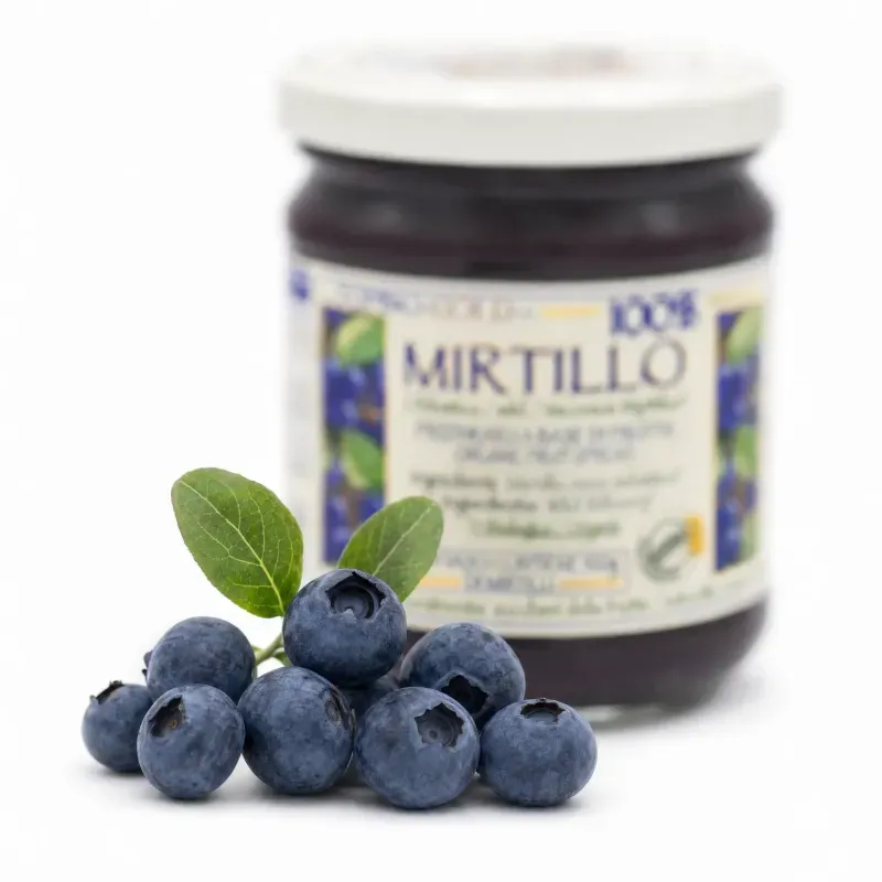 Market - Bacanie - Dulceata, miere si crema tartinabila - Gem de afine salbatice BIO, fruct 100%, 215g - Infinity.ro