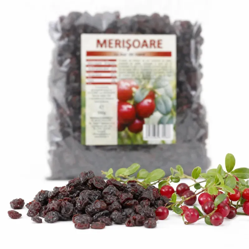 Market - Bacanie - Chipsuri si snacksuri - Fructe uscate - Merisoare deshidratate indulcite cu suc de mere, 500g - Infinity.ro
