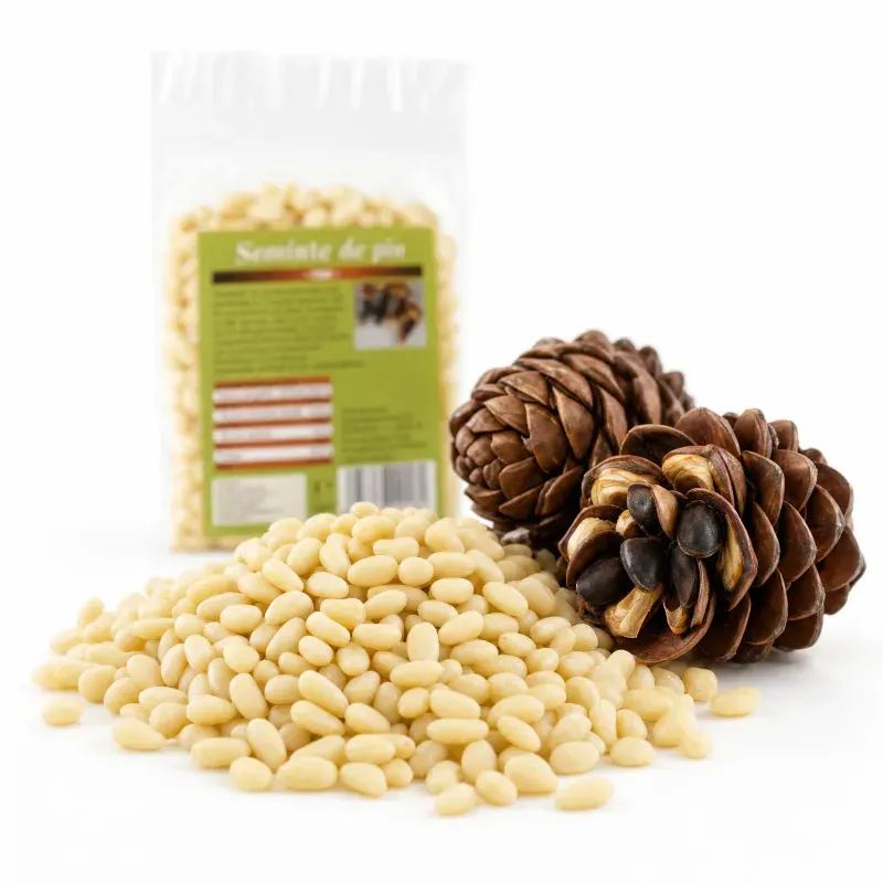 Market - Bacanie - Alimente de baza - Alte alimente si ingrediente - Seminte de pin RAW (crude), 50g - Infinity.ro