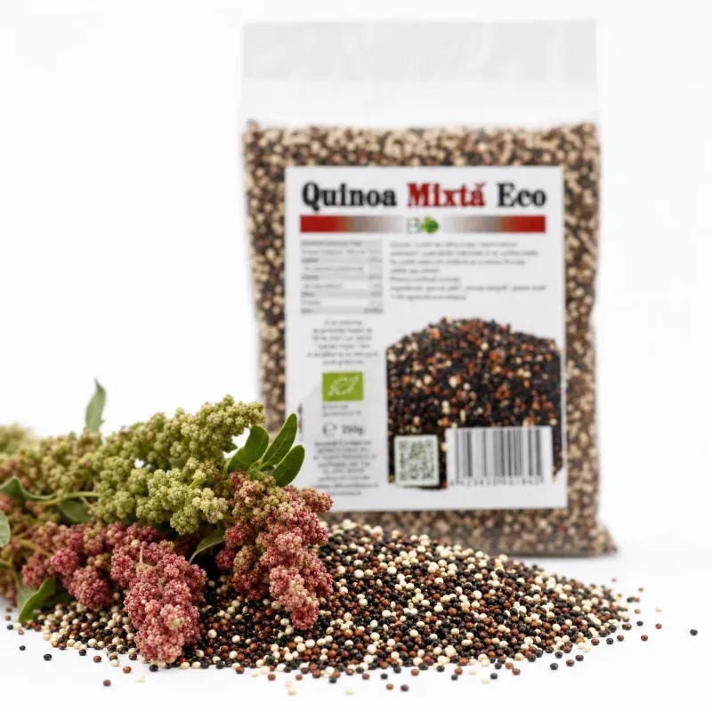Market - Bacanie - Alimente de baza - Alte alimente si ingrediente - Quinoa mixta BIO, 250g - Infinity.ro