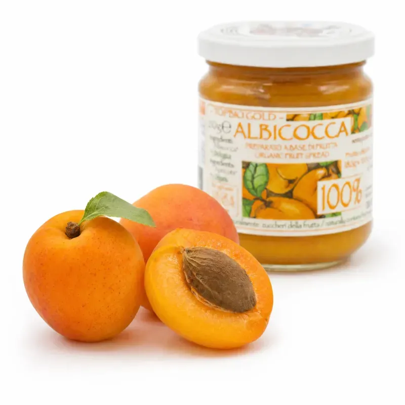 Market - Bacanie - Dulceata, miere si crema tartinabila - Gem de caise BIO, fruct 100%, 210g - Infinity.ro