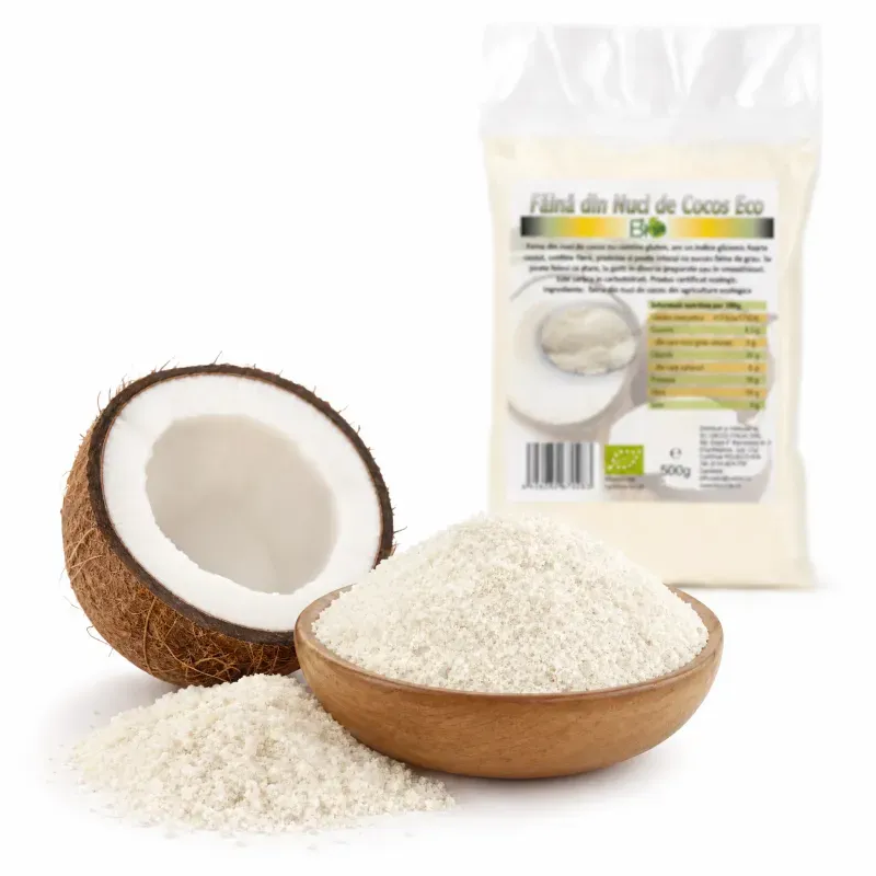 Market - Bacanie - Ingrediente prajituri - Faina de cocos BIO, 500g - Infinity.ro