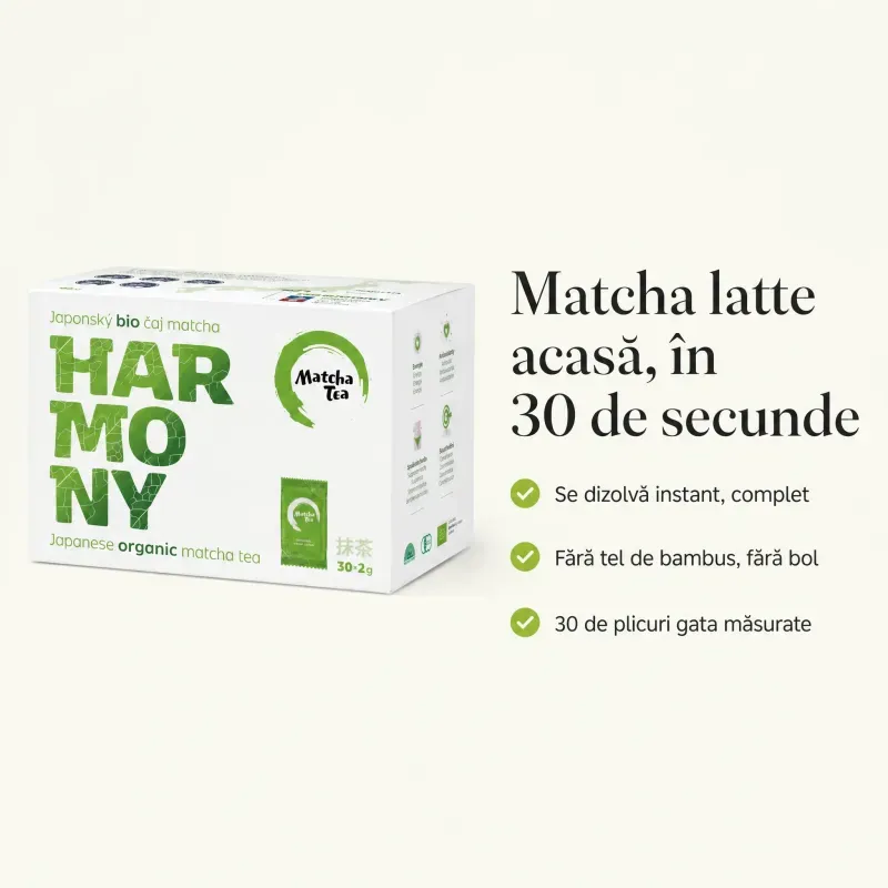Market - Cafea si ceaiuri - Ceaiuri - Ceai Matcha Harmony BIO solubil, 30x2g - Infinity.ro
