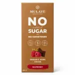 Market - Bacanie - Produse dietetice si naturiste - Ciocolata neagra vegana BIO cu zmeura si cacao nibs, Mulate, fara zahar, 80g - Infinity.ro
