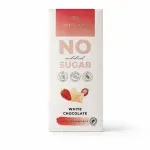 Market - Bacanie - Produse dietetice si naturiste - Ciocolata alba cu capsuni, Mulate, fara zahar, 90g - Infinity.ro