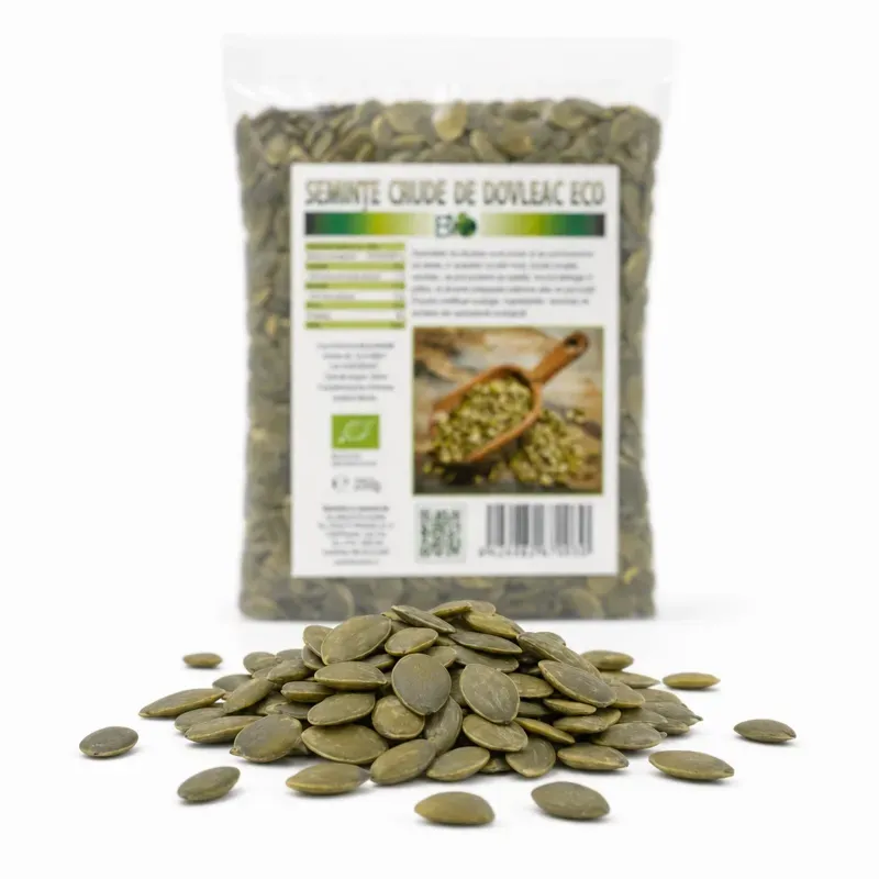 Market - Bacanie - Produse bio - Seminte de dovleac decorticate, RAW BIO 250g - Infinity.ro
