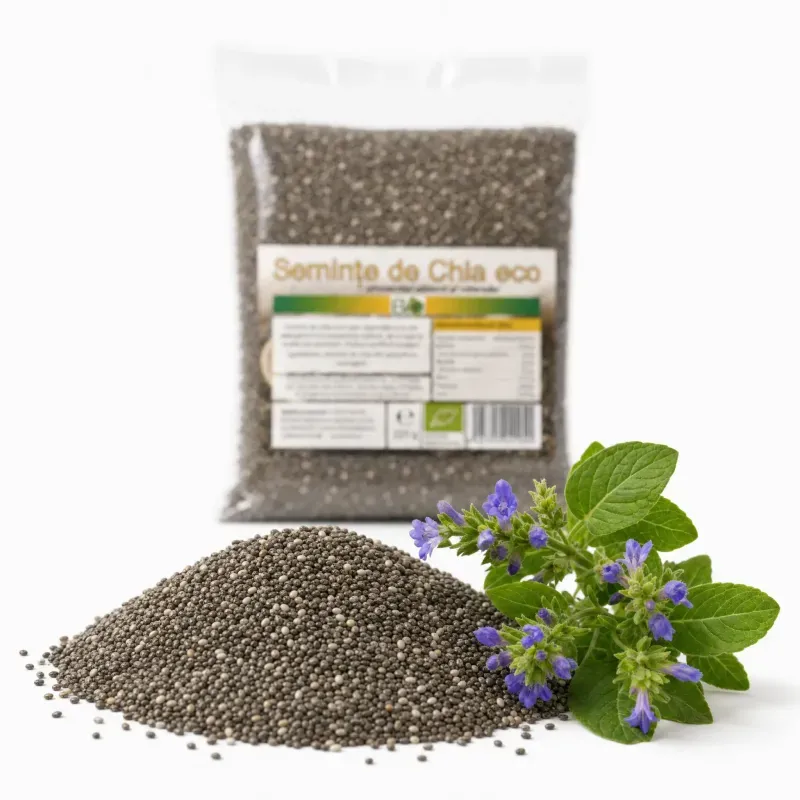 Market - Bacanie - Produse bio - Seminte de chia BIO RAW, 225g - Infinity.ro
