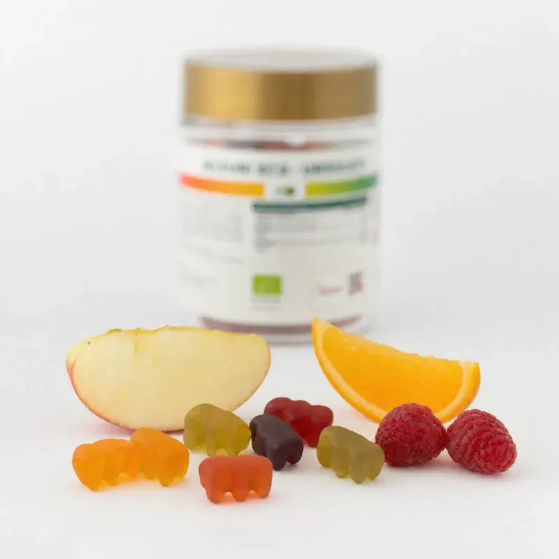 Market - Bacanie - Dulciuri - Bezele si jeleuri - Jeleuri BIO ursuleti, cu suc de fructe, 120g - Infinity.ro