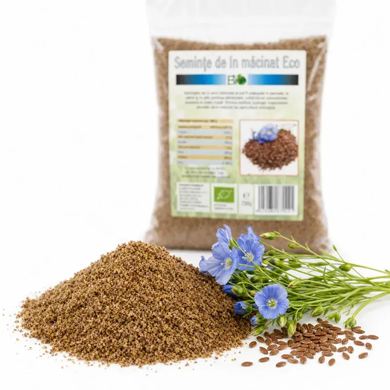 Market - Bacanie - Produse bio - Seminte de in macinate, BIO 250g - Infinity.ro