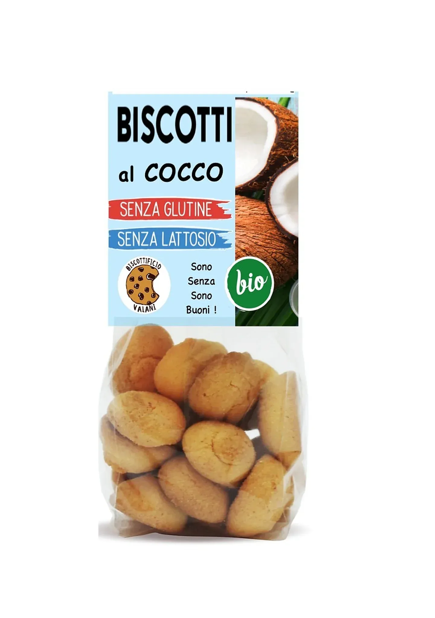 Biscuiti BIO cu nuca de cocos, fara gluten, 200g