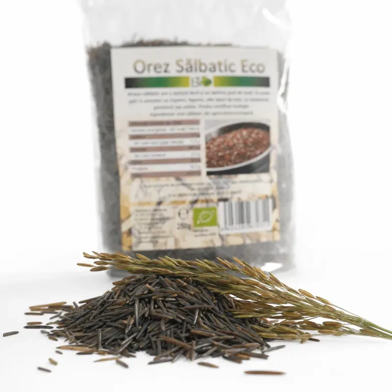 Market - Bacanie - Alimente de baza - Faina, malai si gris - Orez salbatic BIO, 250g - Infinity.ro
