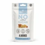 Market - Bacanie - Dulciuri - Ciocolata - Migdale in ciocolata alba BIO Mulate, fara zahar, 90g - Infinity.ro